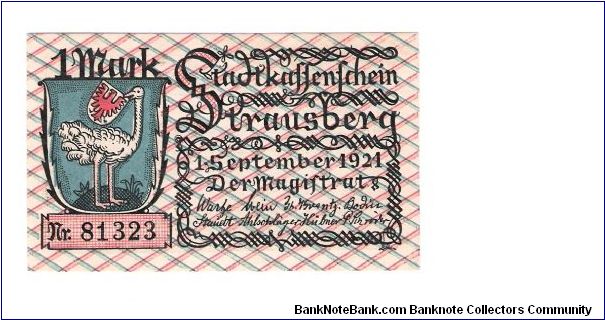 German Notgeld
1 Mark Banknote