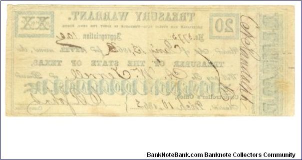 Banknote from USA year 1863