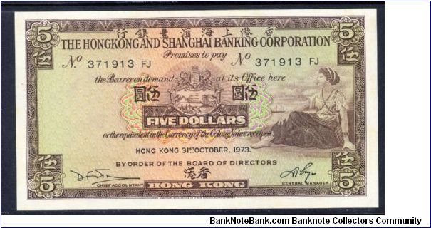 P-181f 5 dollars Banknote
