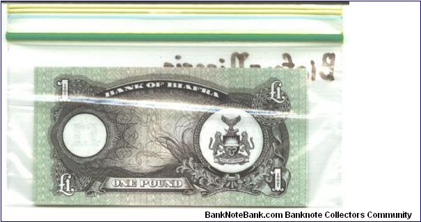 Banknote from Biafra year 19681969
