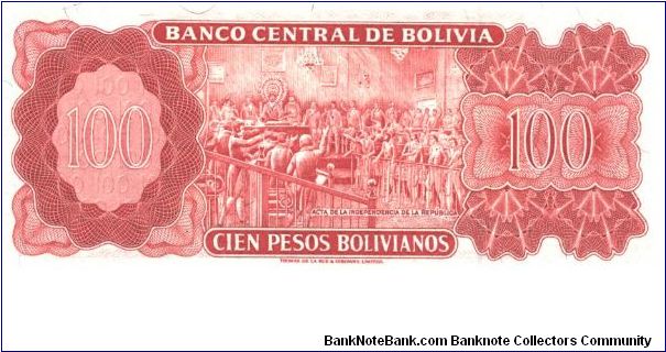 Banknote from Bolivia year 1962