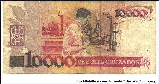 Banknote from Brazil year 1989