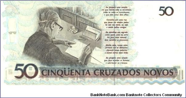 Banknote from Brazil year 1990