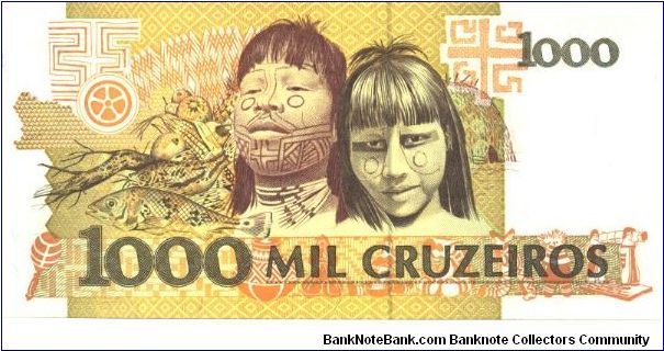 Banknote from Brazil year 19901991