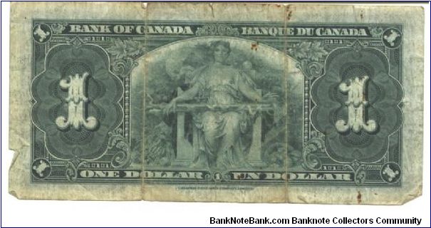 Banknote from Canada year 1937