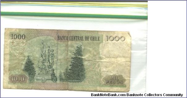 Banknote from Chile year 19782005