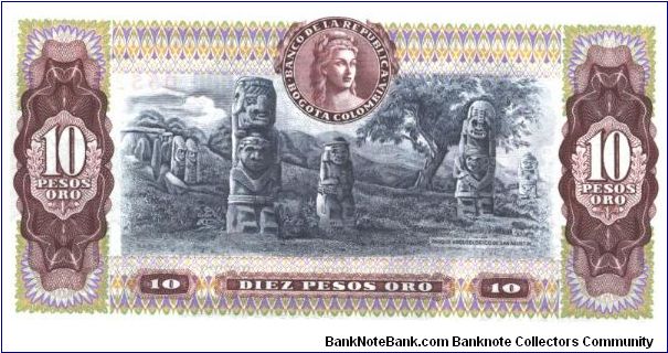 Banknote from Colombia year 1980