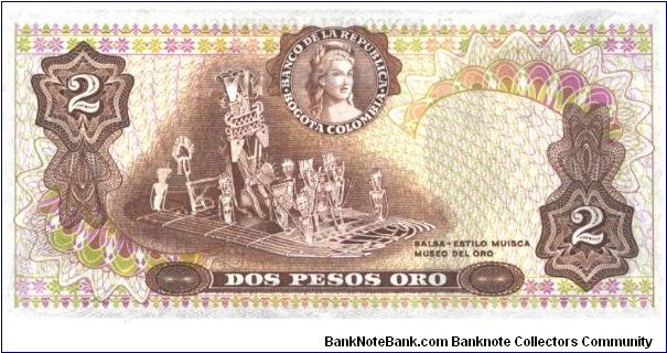 Banknote from Colombia year 1977