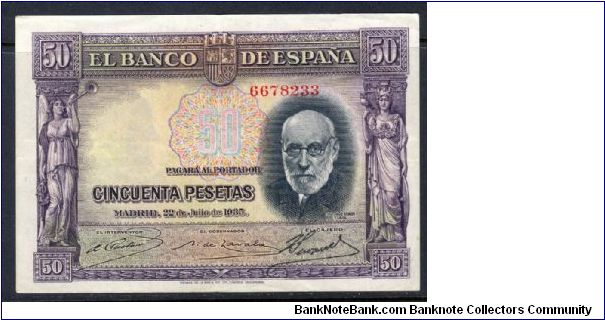 P-88 50 pesetas Banknote