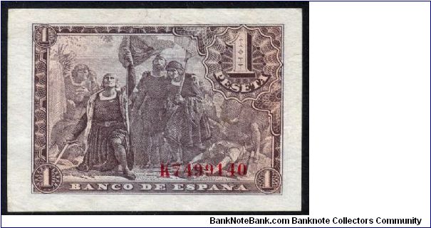 Banknote from Spain year 1943