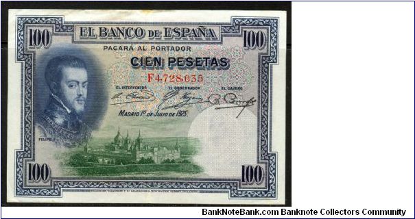 P-69c 100 pesetas Banknote