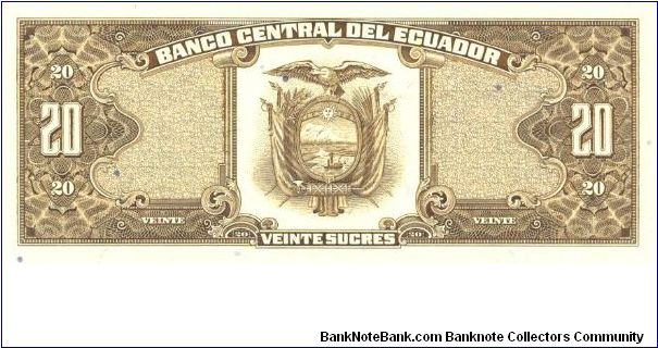 Banknote from Ecuador year 1988