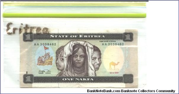 Dark brown and balck on multicolour underprint. Three girls at center. Back dark green; children at bush school at center right. Banknote