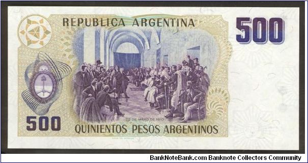 Banknote from Argentina year 1984