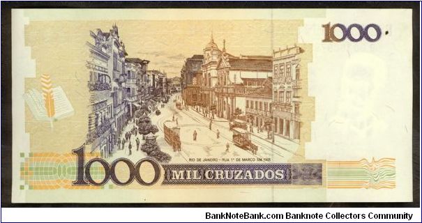 Banknote from Brazil year 1989