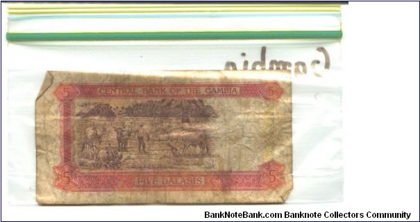 Banknote from Gambia year 19962001