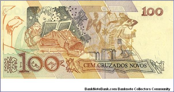 Banknote from Brazil year 1989