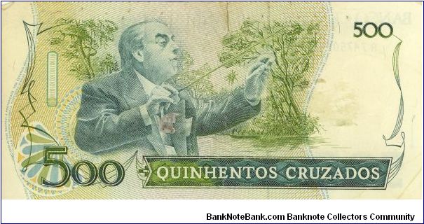 Banknote from Brazil year 1986
