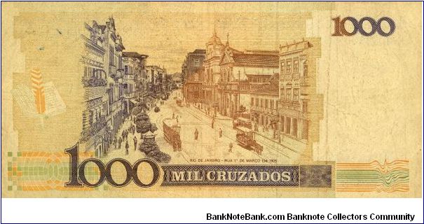 Banknote from Brazil year 1988