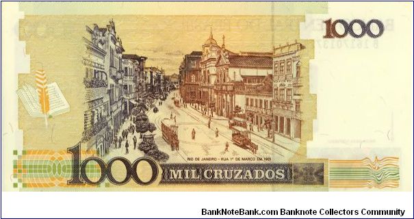 Banknote from Brazil year 1989