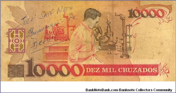 Banknote from Brazil year 1990