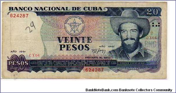 20 Pesos - pk# 110 d (1987-1990) - 1971-1990 Banknote