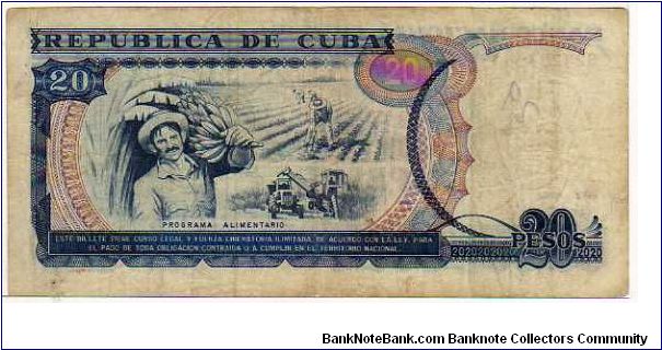 Banknote from Cuba year 1991