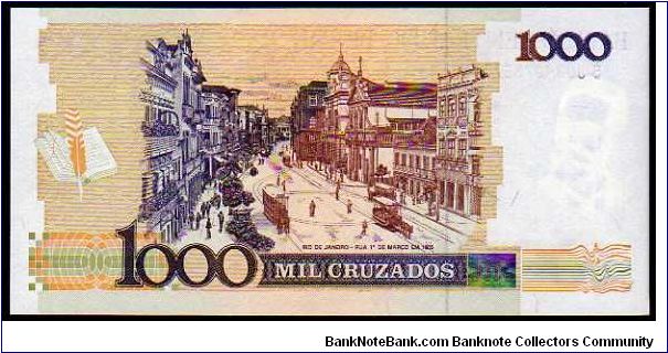 Banknote from Brazil year 1989