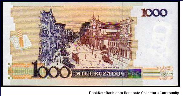 Banknote from Brazil year 1989