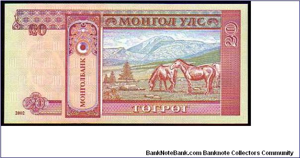 Banknote from Mongolia year 2002