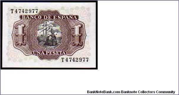 Banknote from Spain year 1953