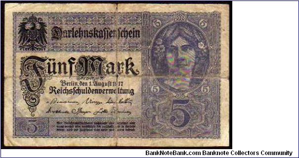 EMPIRE - 5 Mark - pk# 56 Banknote