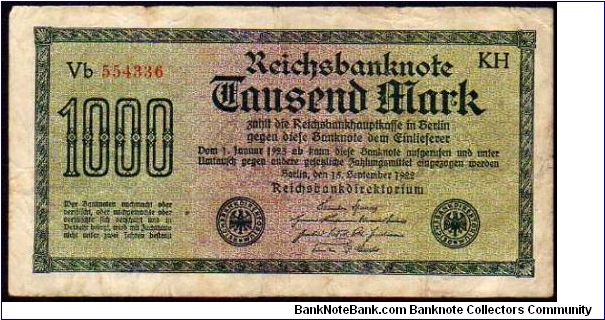 1000 Mark - pk# 76 Banknote