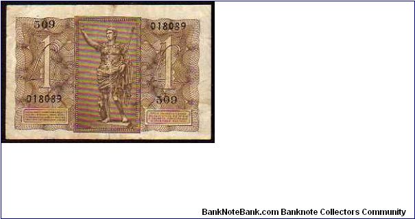 Banknote from Italy year 1939