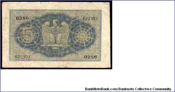 Banknote from Italy year 1940