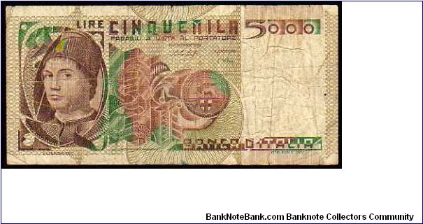 5000 Lire - Pk 105 a - D.09-03-1979 - Sign.Baffi-Stevani Banknote