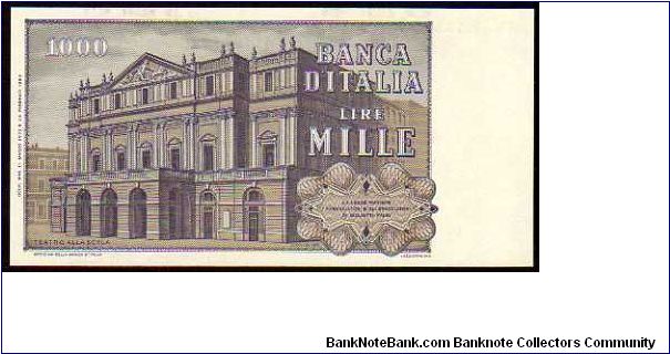 Banknote from Italy year 1971