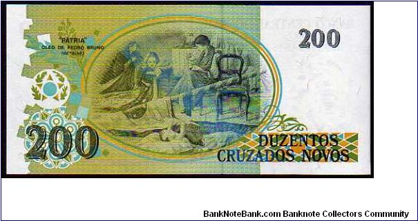 Banknote from Brazil year 1991