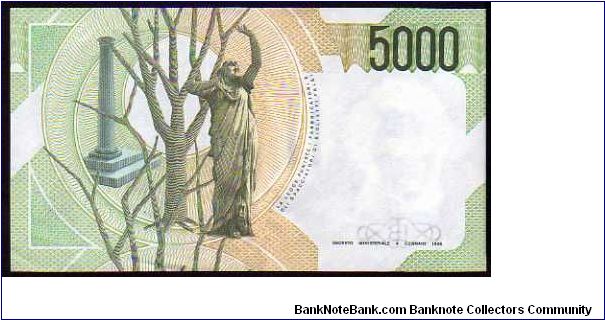 Banknote from Italy year 1985