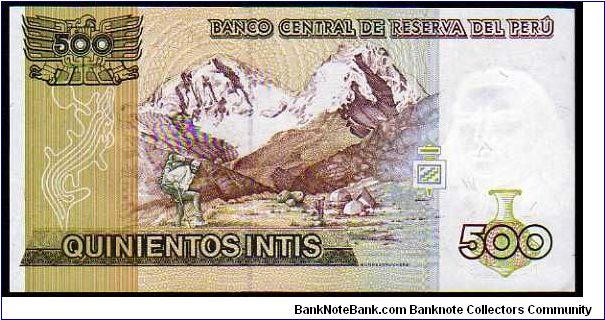 Banknote from Peru year 1987