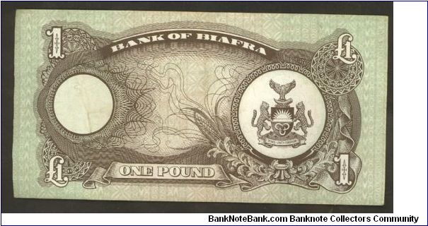 Banknote from Biafra year 1968