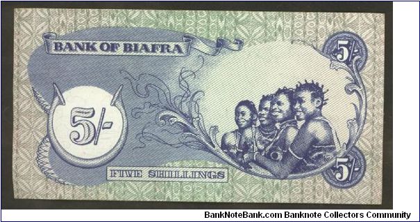 Banknote from Biafra year 1968