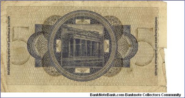 Banknote from Germany year 1939