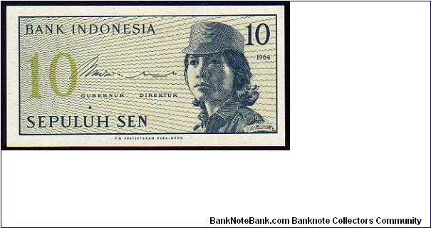 10 Sen
Pk 92 Banknote