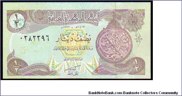 1/2 Dinar
Pk 78 Banknote