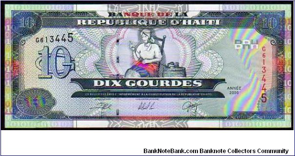 10 Gourdes

Pk 265 Banknote