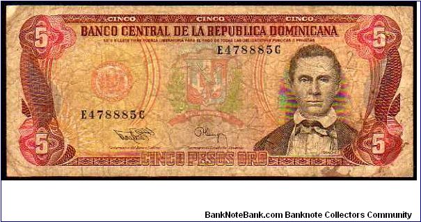 5 Pesos Oro
Pk 147 Banknote