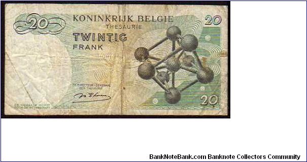 Banknote from Belgium year 1964