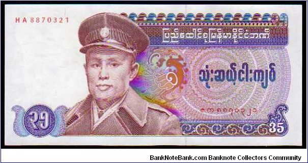 * BURMA *
________________

35 Kyats
Pk 63
---------------- Banknote