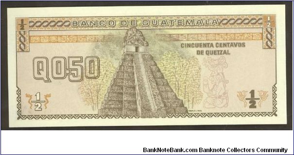 Banknote from Guatemala year 1989